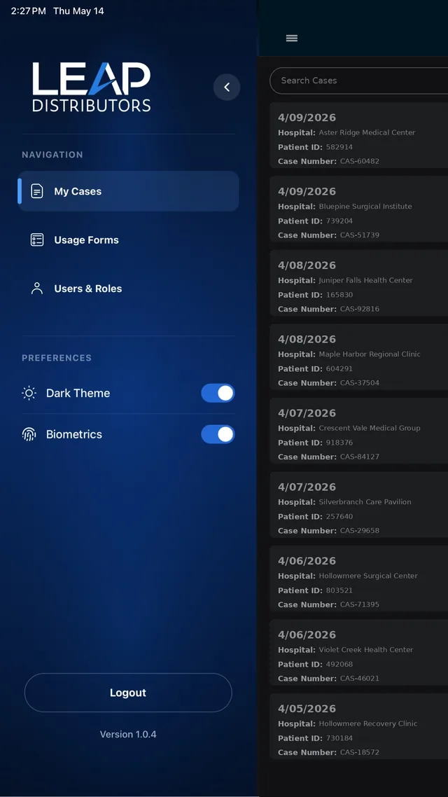 Stride running on a tablet